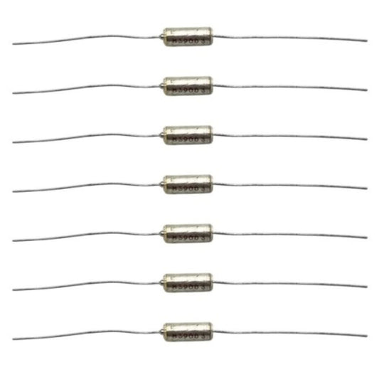 Kit com 10 Capacitores Tântalo Axiais 1uF 50V - KIT-CAP-TANTALO-AXIAL-1UF-50V-10 - Comecx Labs