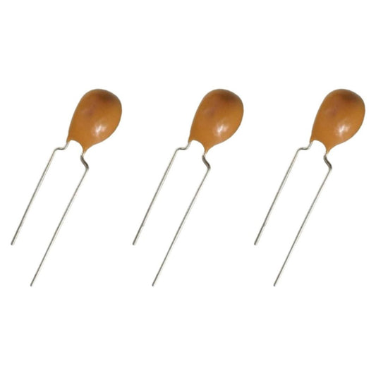 Kit com 10 Capacitores Tântalo Gota 0.33uF 35V - KIT-CAP-TANTALO-GOTA-0-33UF-35V-10 - Comecx Labs
