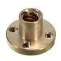 Castanha Flange para Fuso Trapezoidal TR8 Passo 2mm - Comecx Labs
