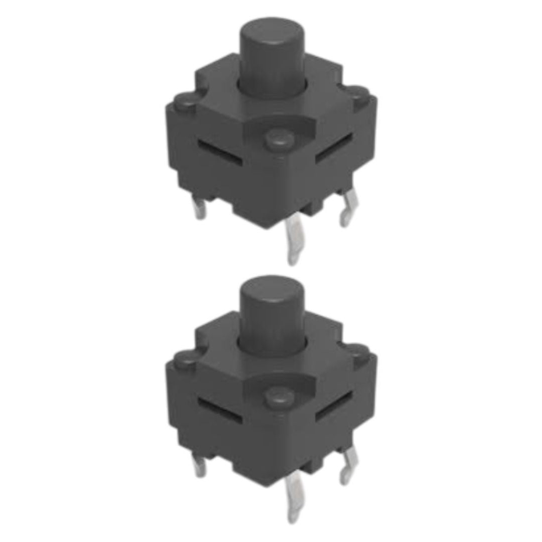 Chave Táctil TSW0811 4 Terminais 180 Graus Vedada 8x8x9.5mm - CHV-TSW0811 - Comecx Labs