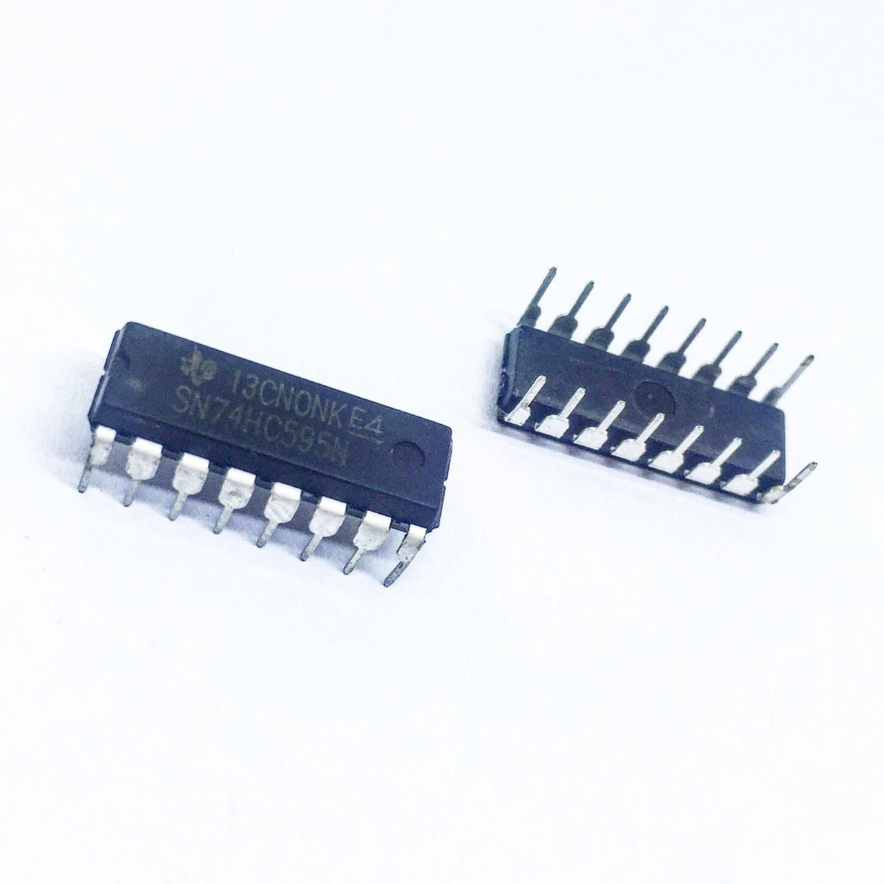 Circuito Integrado SN74HC595N DIP-16 Texas - COMP-CI-5247 - Comecx Labs