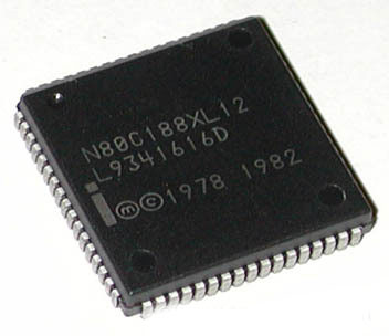 Microprocessador N80C188XL12 PLCC SMD - CI-TECH-N80C188XL12 - Comecx Labs