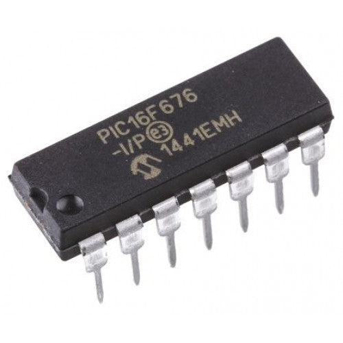 Microcontrolador PIC16F676-I/P PDIP-14 PTH - CI-TECH-PIC16F676-I-P - Comecx Labs