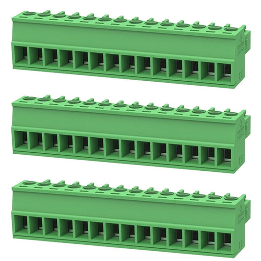 Conector Borne 14 Vias Fêmea 3.81mm 180º (KF2EDGK-3.81-14P) KEFA - MAN-CON-INDUSTRIAL-175004 - imagem 1 - Comecx Labs