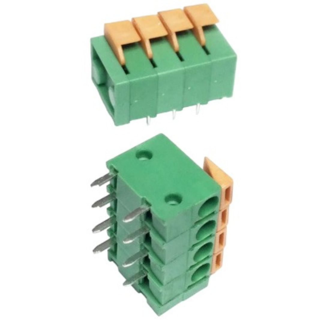 Conector Borne 4 Vias 90º ETB6504 8 Pinos (4x2) - MAN-CON-INDUSTRIAL-33915 - imagem 1 - Comecx Labs