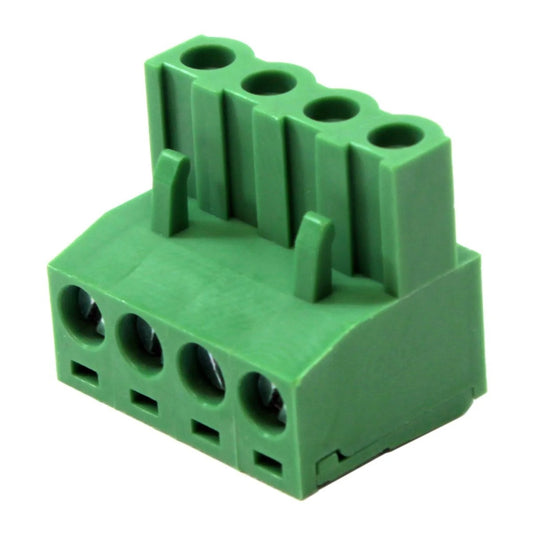 Conector Borne Fêmea 4 Vias - Verde 5.08mm 90° G (KF2EDGK-5.08-04P) = AKZ04 - MAN-CON-INDUSTRIAL-113257 - imagem 1 - Comecx Labs