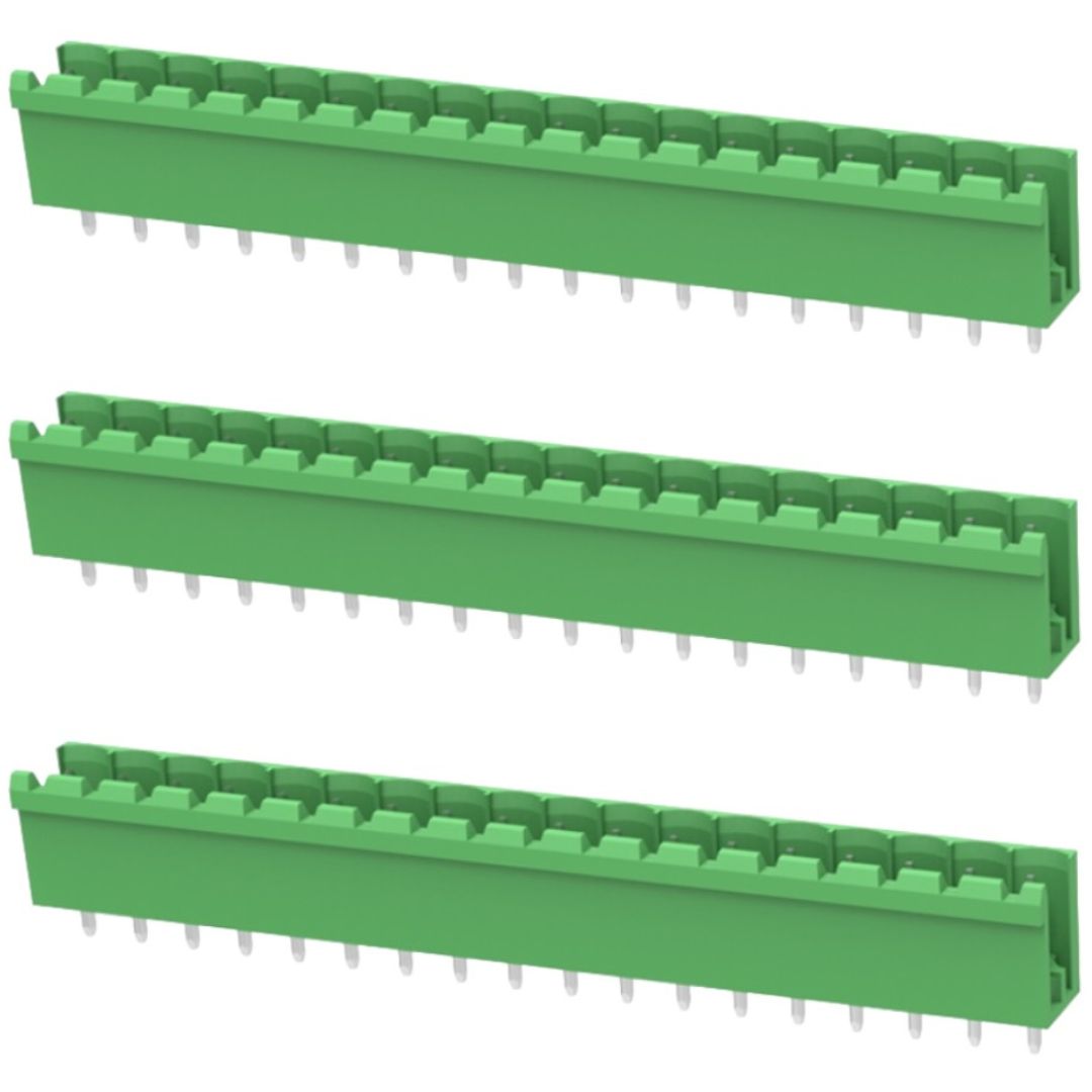 Conector Borne Macho 18 Vias Aberto 5.08mm 180º KF2EDGV-5.08-18P (STLZ18) - MAN-CON-INDUSTRIAL-171568 - imagem 1 - Comecx Labs