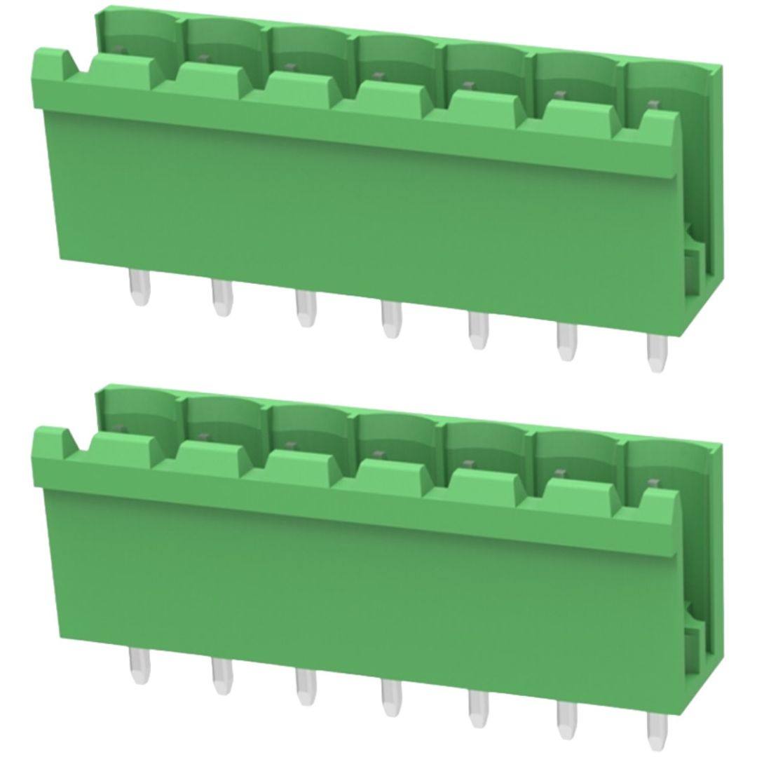 Conector Borne Macho 7 Vias Aberto 5.08mm 180º KF2EDGV-5.08-07P (STLZ07) - MAN-CON-INDUSTRIAL-171442 - imagem 1 - Comecx Labs