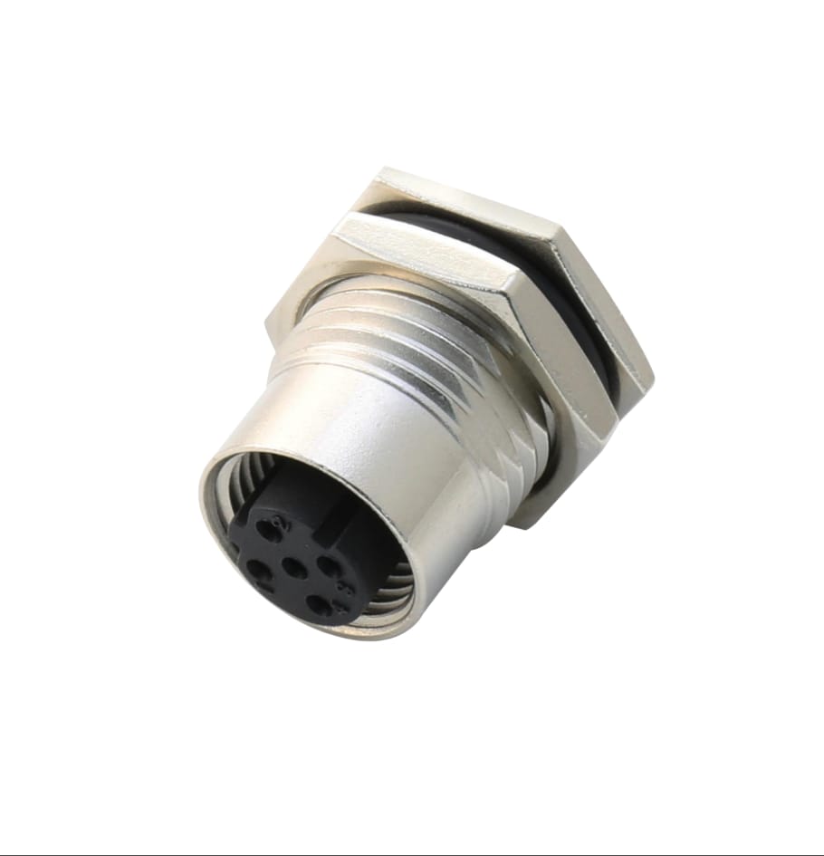 Conector Para Cabos de atuador M12D Fêmea PCB CONN 4PIN (M12D-04PFFP-SF8001) - MAN-CON-M12-132779 - imagem 1 - Comecx Labs