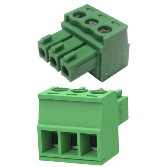 Conector Borne 3 Vias Fêmea 3.81mm 180º (KF2EDGK-3.81-03P) - MAN-CON-INDUSTRIAL-176304 - Comecx Labs
