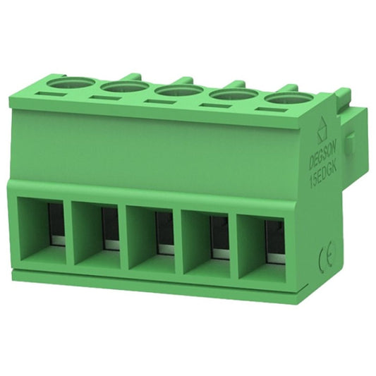 Conector Borne 5 Vias Fêmea 3.81mm 90º (KF2EDGK-3.81-05P) KEFA - MAN-CON-INDUSTRIAL-174810 - Comecx Labs