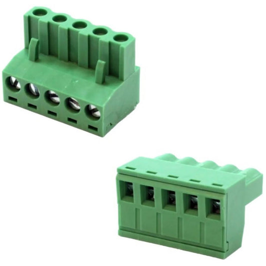 Conector Borne 5 Vias Fêmea 5mm 90º (2EDGK-5.0) CONNFLY - MAN-CON-INDUSTRIAL-73899 - Comecx Labs