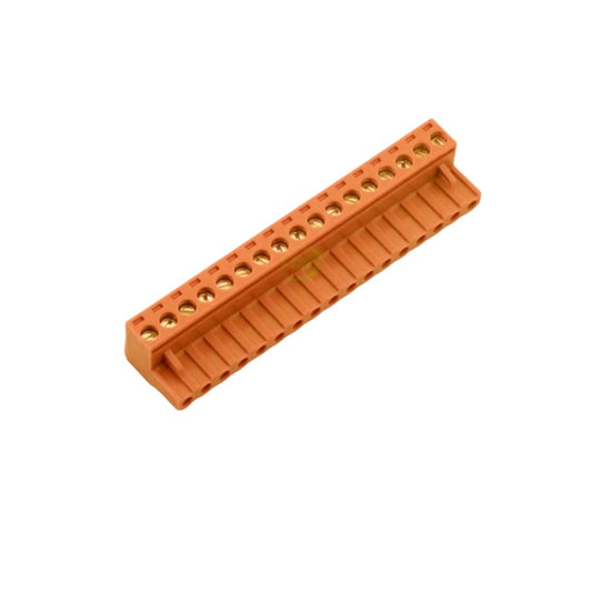 Conector Borne Fêmea 17 Vias Laranja 5.08mm 90° (KF2EDGK-5.08-17P)= BLZ 5.8 - MAN-CON-INDUSTRIAL-145548 - Comecx Labs