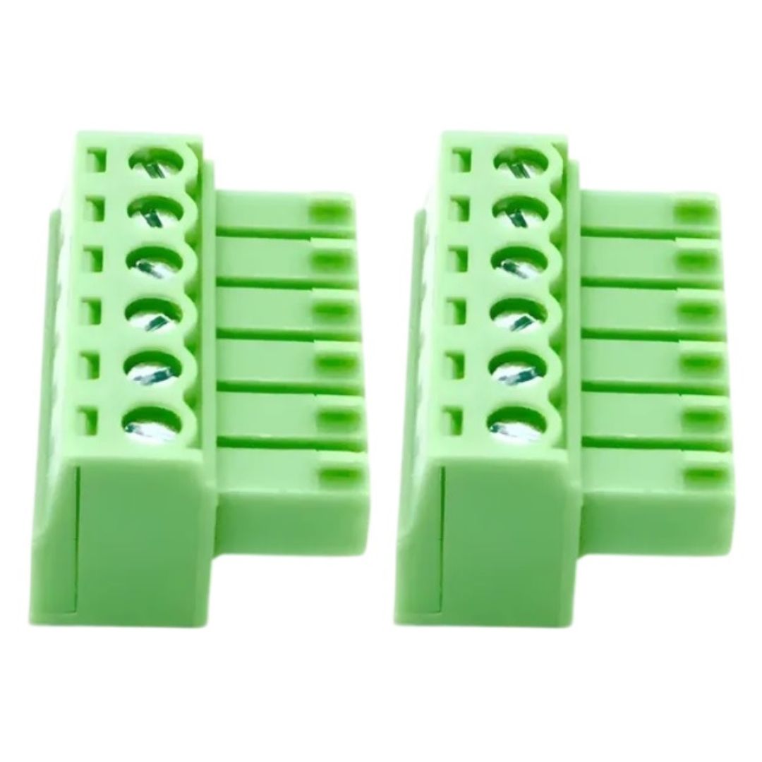 Conector Borne Fêmea 6 Vias 90º Passo 3.81mm (KF2EDGK-3.81-06P) - MAN-CON-INDUSTRIAL-244538 - Comecx Labs