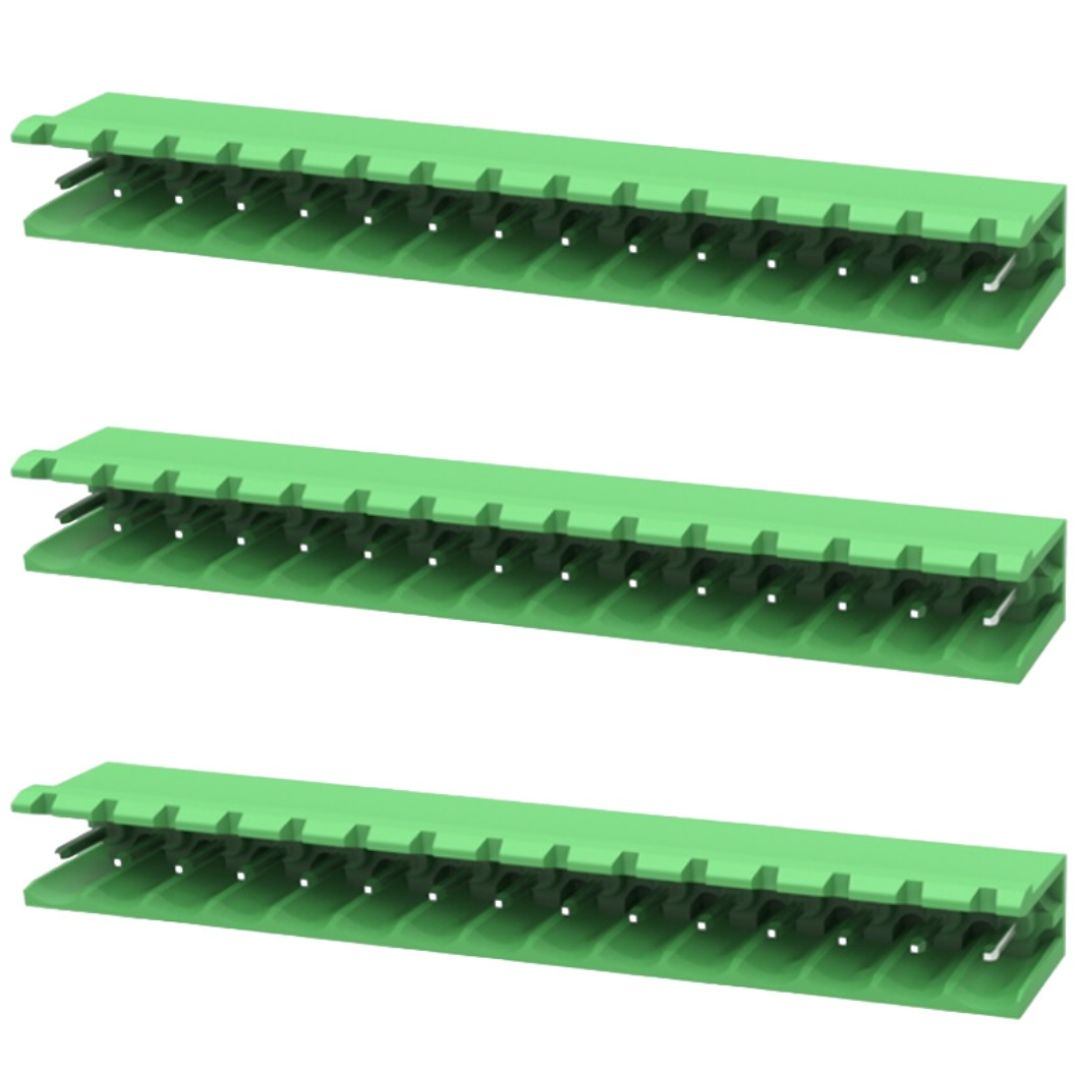 Conector Borne Macho 15 Vias Aberto 5.08mm 90º KF2EDGR-5.08-15P (STLZ15) - MAN-CON-INDUSTRIAL-171478 - Comecx Labs