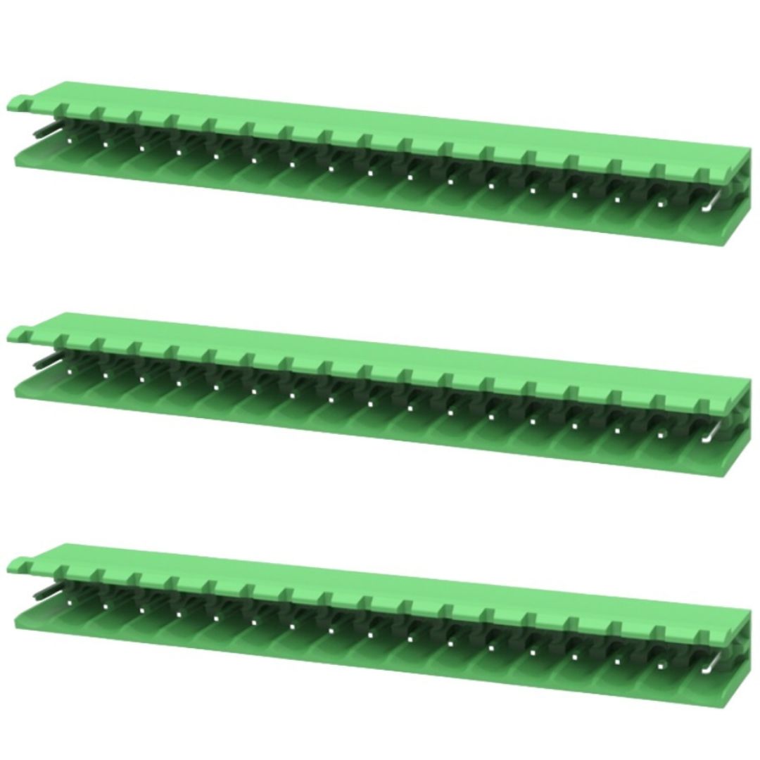 Conector Borne Macho 18 Vias Aberto 5.08mm 90º KF2EDGR-5.08-18P (STLZ18) - MAN-CON-INDUSTRIAL-171550 - Comecx Labs