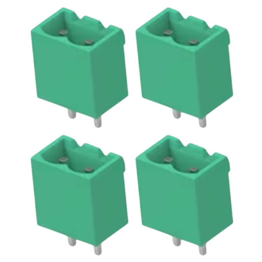Conector Borne Macho 2 Vias 180º Passo 5.08mm (KF2EDGVC-5.08-02P) Fechado - MAN-CON-INDUSTRIAL-244520 - Comecx Labs