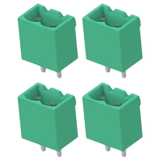 Conector Borne Macho 2 Vias Passo 5.08mm 180º (ZBF400VC-5.08-2P) Fechado - MAN-CON-INDUSTRIAL-243868 - Comecx Labs