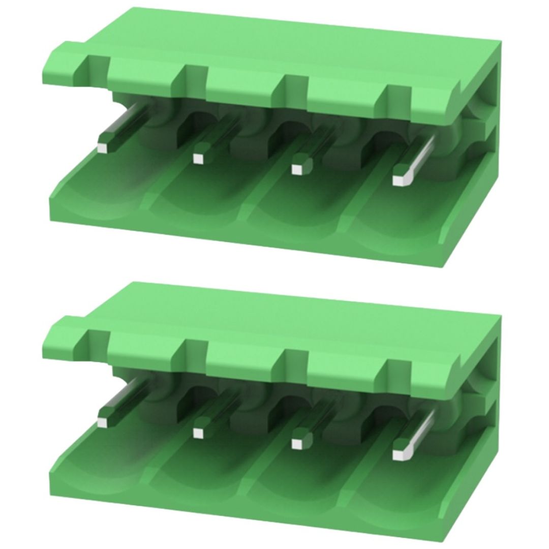 Conector Borne Macho 4 Vias Aberto 5.08mm 90º KF2EDGR-5.08-04P (STLZ04) - MAN-CON-INDUSTRIAL-171658 - Comecx Labs