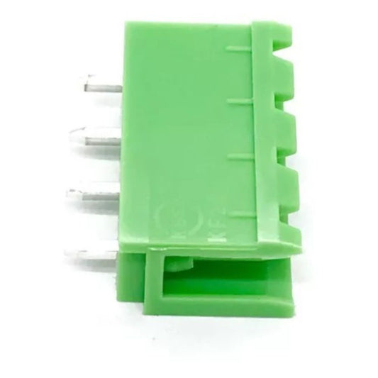 Conector Borne Macho 4 Vias Aberto Verde 5.08mm 180° (KF2EDGV-5.08-04P) = STLZ04 - MAN-CON-INDUSTRIAL-167844 - Comecx Labs