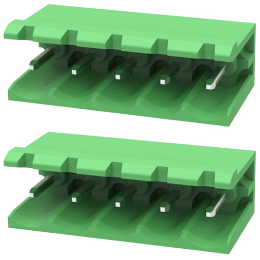 Conector Borne Macho 5 Vias Aberto 5.08mm 90º KF2EDGR-5.08-05P (STLZ05) - MAN-CON-INDUSTRIAL-171622 - Comecx Labs