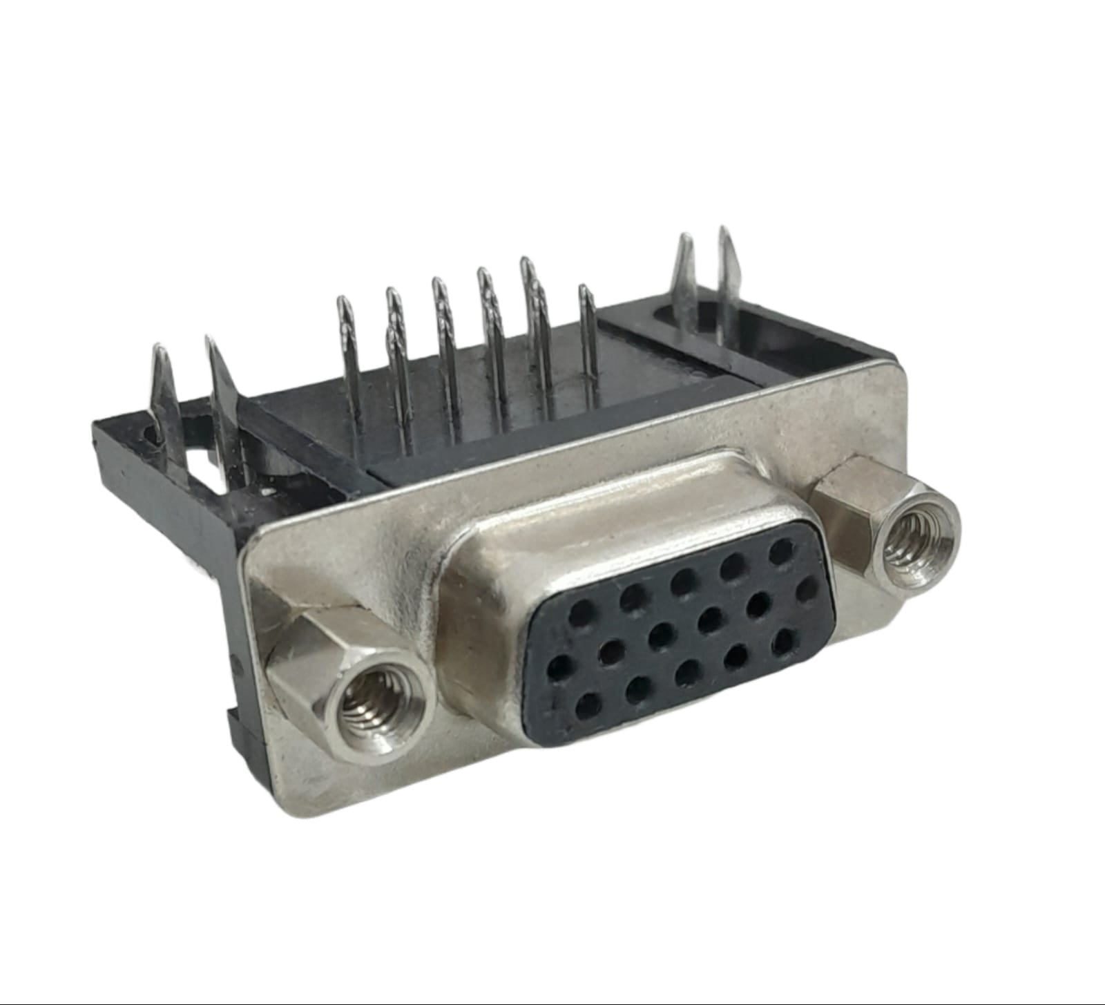 Conector DB15 Fêmea Solda Placa 90º Graus VGA (DR-15) - MAN-CON-DB-100753 - Comecx Labs