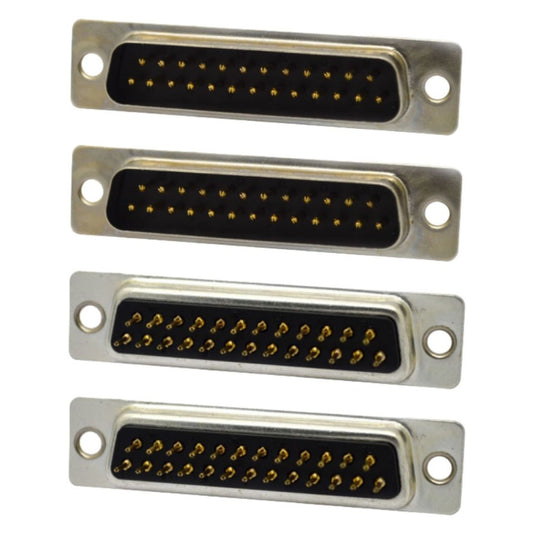 Conector DB25 Macho 180° Preto 25 Vias Solda Placa PCI DS1034-25MBNSISS (DB-25) - MAN-CON-DB-176854 - Comecx Labs