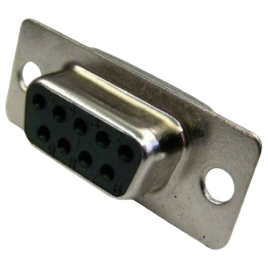Conector DB9 Fêmea 180° Preto 9 Vias Solda Placa PCI DS1034-09FBNSISS (DB-09) - MAN-CON-DB-176818 - Comecx Labs