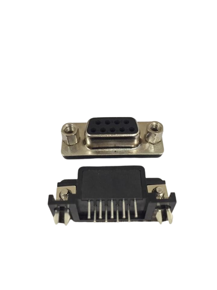 Conector DB9 Fêmea para Solda Placa 90º Graus (DB-9) - MAN-CON-DB-62857 - Comecx Labs