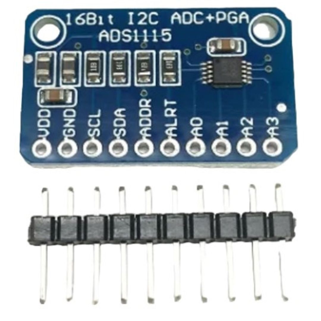 Conversor Analógico Digital ADS1115 I2C 16 Bits 4 Canais - MOD-CONV-ADS1115-I2C - Comecx Labs