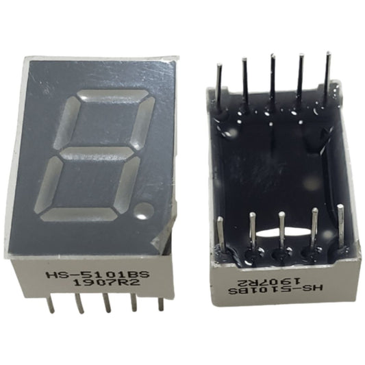 Display LED Anodo Vermelho 1 Digito 0.56 10 Vias HS-5101BS - COMP-DISP-178826 - Comecx Labs