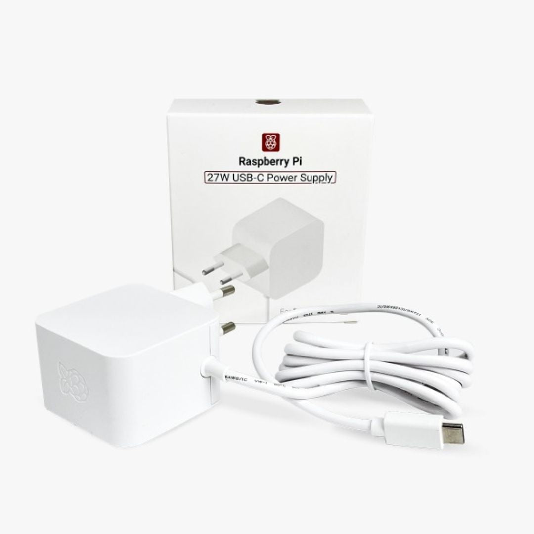 Fonte Raspberry Pi 5 27W USB-C Power Supply - ENE-FONTE-RPI5-27W-USBC - Comecx Labs