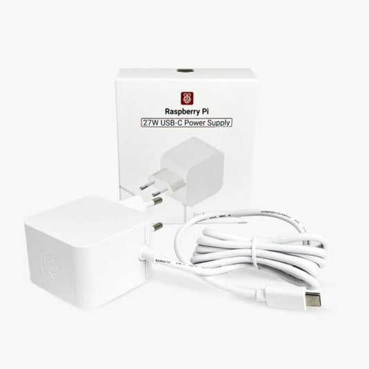 Fonte Raspberry Pi 5 27W USB-C Power Supply - ENE-FONTE-RPI5-27W-USBC - Comecx Labs