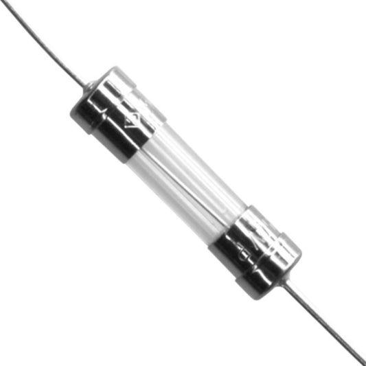 Fusível de Vidro 6x10 Pequeno 6A (6000mA) 250V Ação Lenta (T1.6AL250V) Terminal Axial - MAN-PROT-FUSE-229946 - Comecx Labs