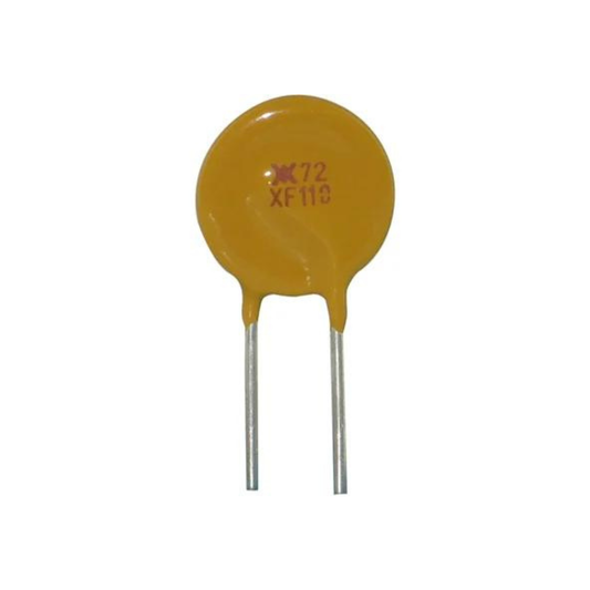 Fusível PPTC Rearmável RXEF110 PTH 1.1A 72V (XF110) - MAN-PROT-FUSE-137449 - Comecx Labs