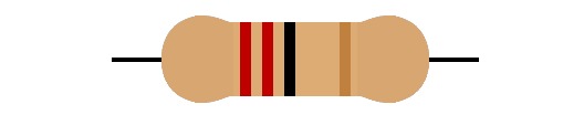 Kit 100 peças - Resistor 22R 5% 1/6W CR25 - COMP-RES-144652 - Comecx Labs