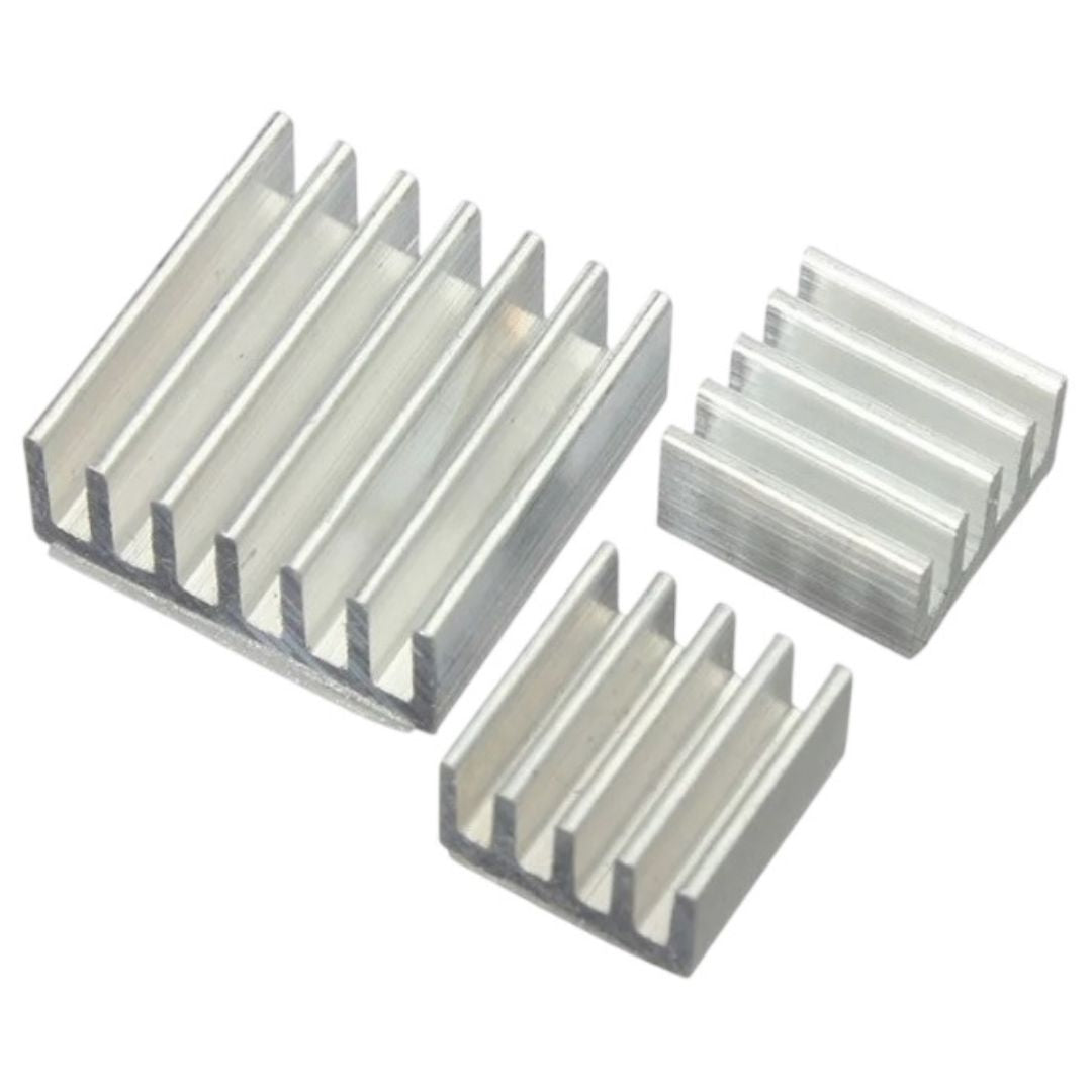 Kit com 3 Dissipadores para Raspberry - imagem 1 - Comecx Labs