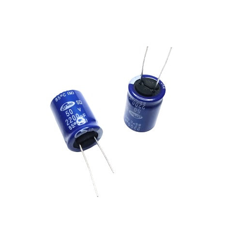 Kit com 10 Capacitores Eletrolíticos 2200uF 50V 18x25 - KIT-CAP-ELET-2200UF-50V-10 - imagem 1 - Comecx Labs