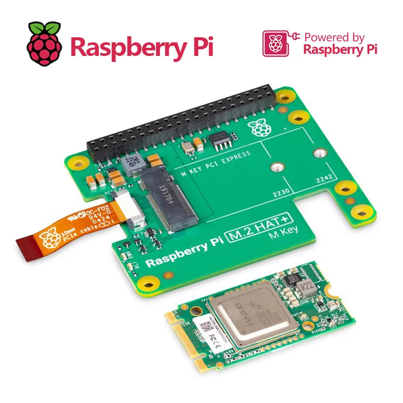 Kit de IA Raspberry Pi 5 com M.2 HAT e acelerador Hailo-8L - imagem 2 - Comecx Labs