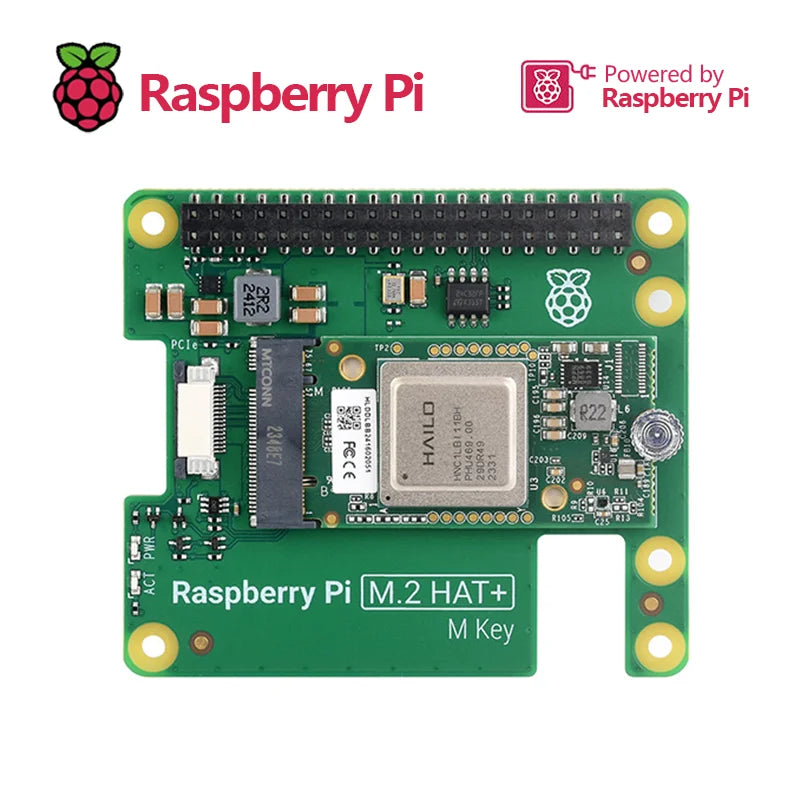Kit de IA Raspberry Pi 5 com M.2 HAT e acelerador Hailo-8L - imagem 4 - Comecx Labs