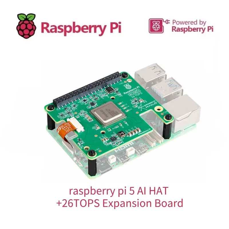 Kit de IA Raspberry Pi 5 com M.2 HAT e acelerador Hailo-8L - imagem 7 - Comecx Labs