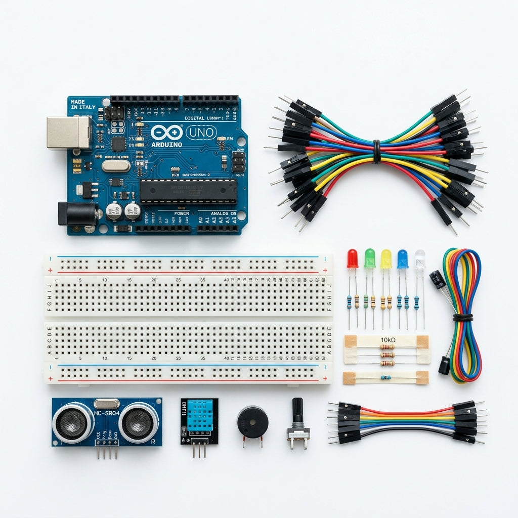 Kit Iniciante Arduino Uno - Prototipagem e Sensores - KIT-ARD-INI-001 - Comecx Labs