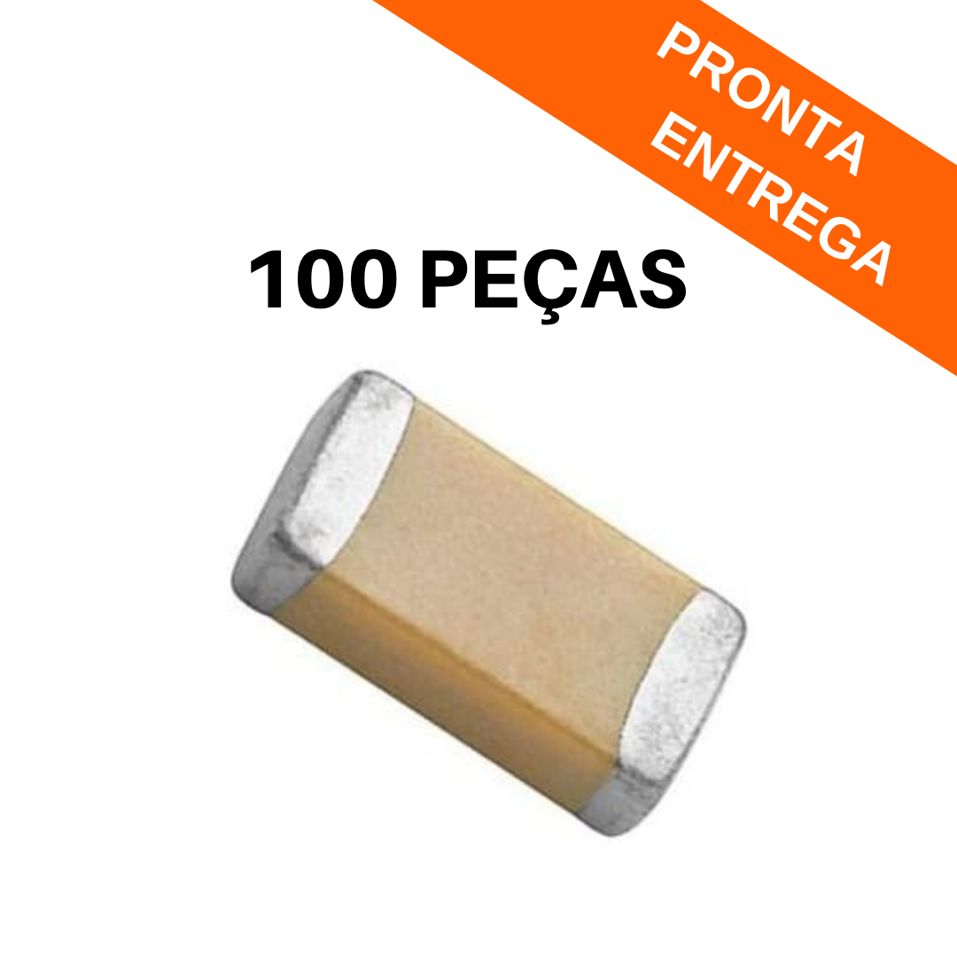 Kit 100 Capacitores Samsung CC1206KRX7RABB472 4.7nF 200V - CAP-CC1206KRX7RABB472 - Comecx Labs