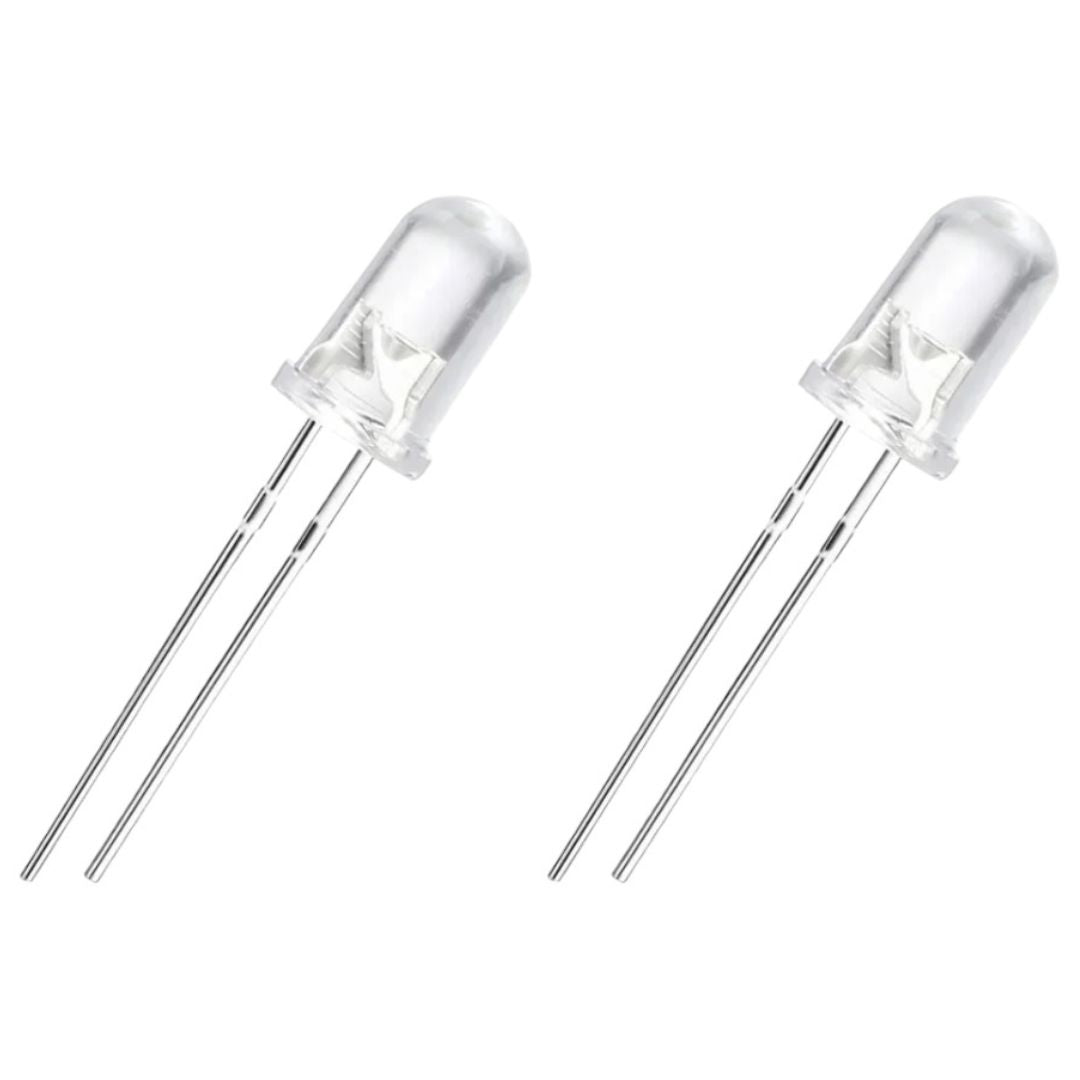 LED Alto Brilho Verde 5mm Transparente 22000-25000mcd - LED-209440 - Comecx Labs