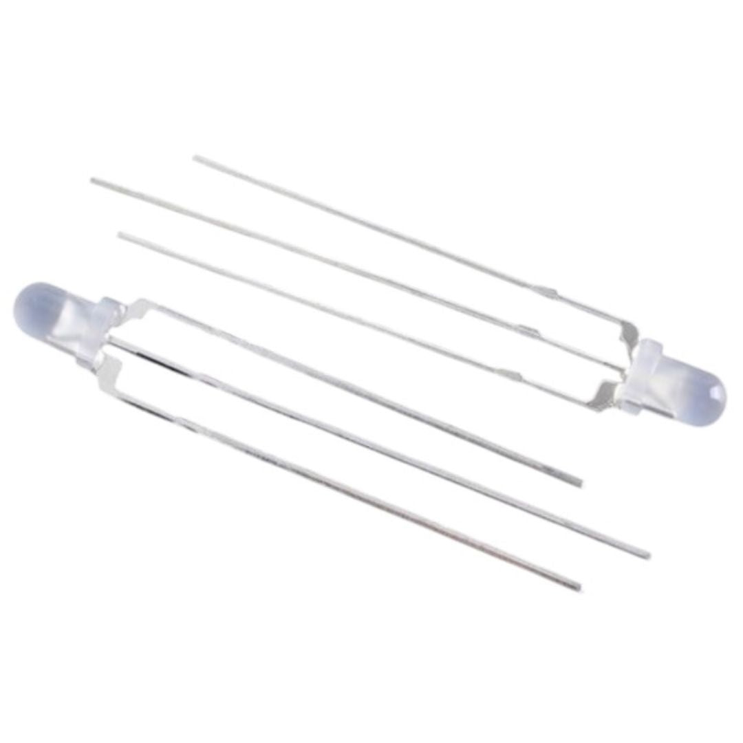 LED Bicolor Ânodo QLLP02YYGF-316 3mm PTH Quelighting - COMP-SENSOR-QLLP02YYGF-316 - Comecx Labs
