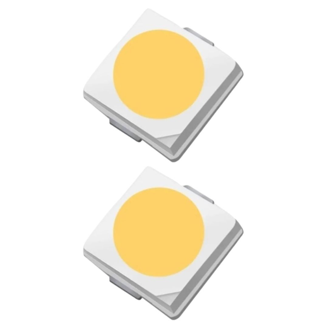 Kit com 20 LEDs SMD Branco Frio 3030 1W 6V - KIT-SEMI-LED-SMD-BRANCO-FRIO-3030-1W-6V-20 - Comecx Labs