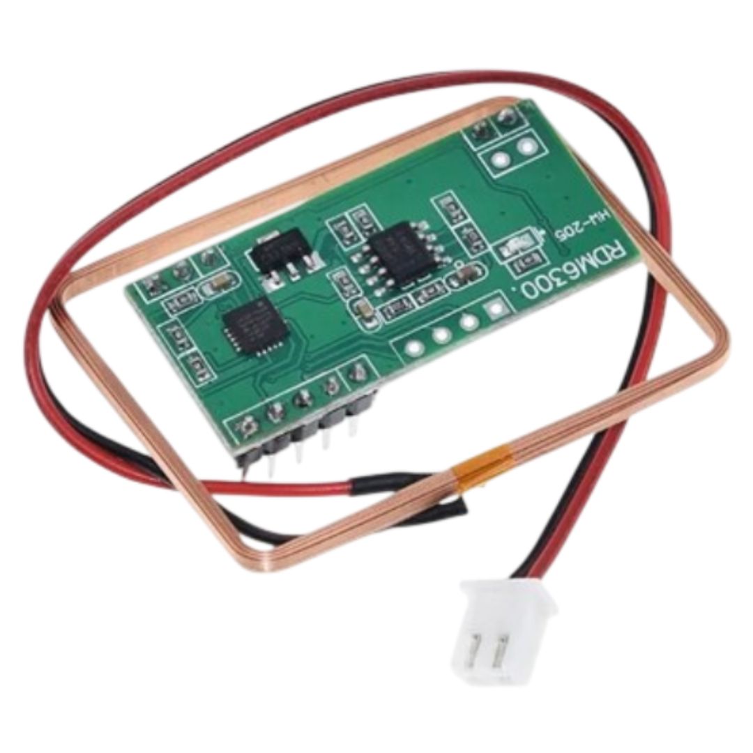 Leitor RFID RDM6300 125kHz Serial TTL Arduino PIC - IOT-RFID-RDM6300-125KHZ - Comecx Labs
