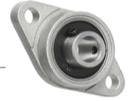 Mancal Oval Flangeado com Rolamento para Eixo de 12mm - Comecx Labs