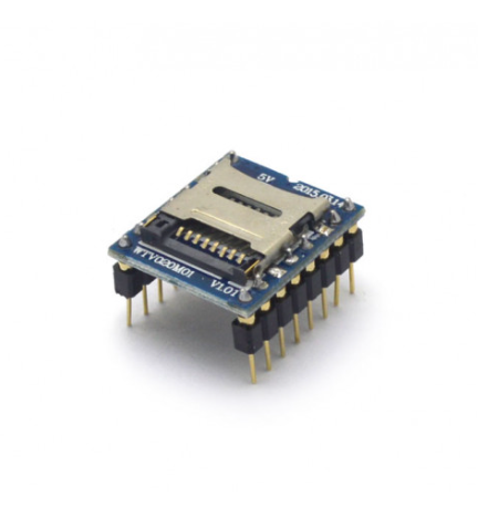 Módulo de Áudio MP3 com Leitor MicroSD WTV020 - MOD-AUD-WTV020 - Comecx Labs
