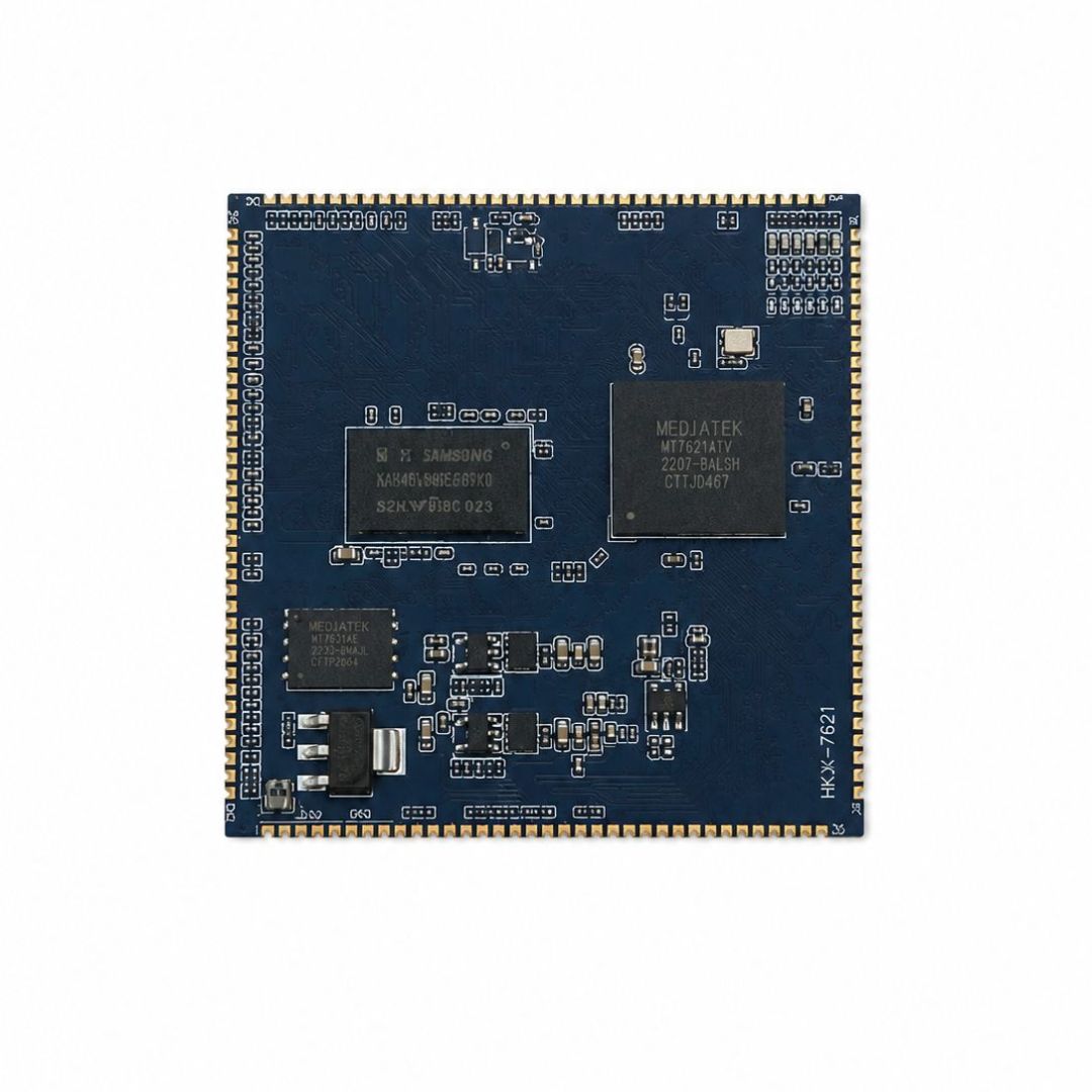 Módulo de Roteador HLK-7621 Kit de Teste Gigabit com Placa de Desenvolvimento Chipset - CTRL-HLK7621-GIGABIT - Comecx Labs